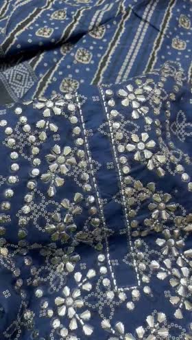 Rs 6950 lawn hand made mukesh 3pc Rs 6950 lawn hand made mukesh 3pc